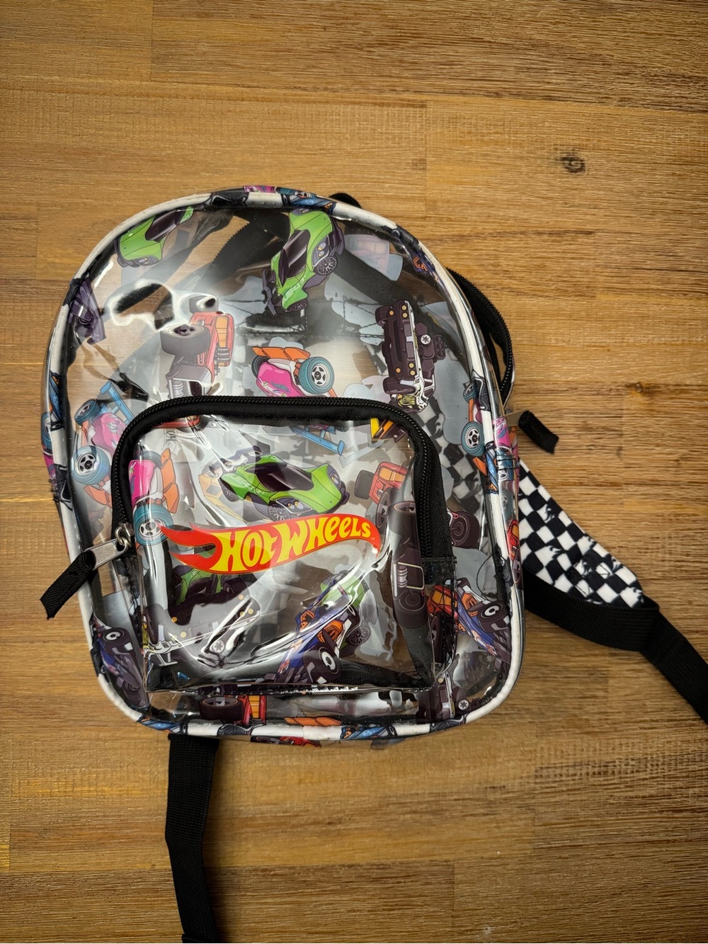 NWOT Hot Wheels Kids Clear Backpack in Multi-Color